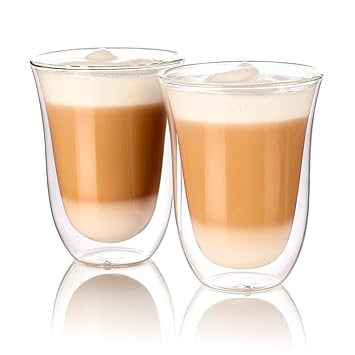 Cucina di Modena Kaffeeglas: Doppelwandige Latte-Macchiato-Gläser, 2er-Set (Kaffee Gläser)
