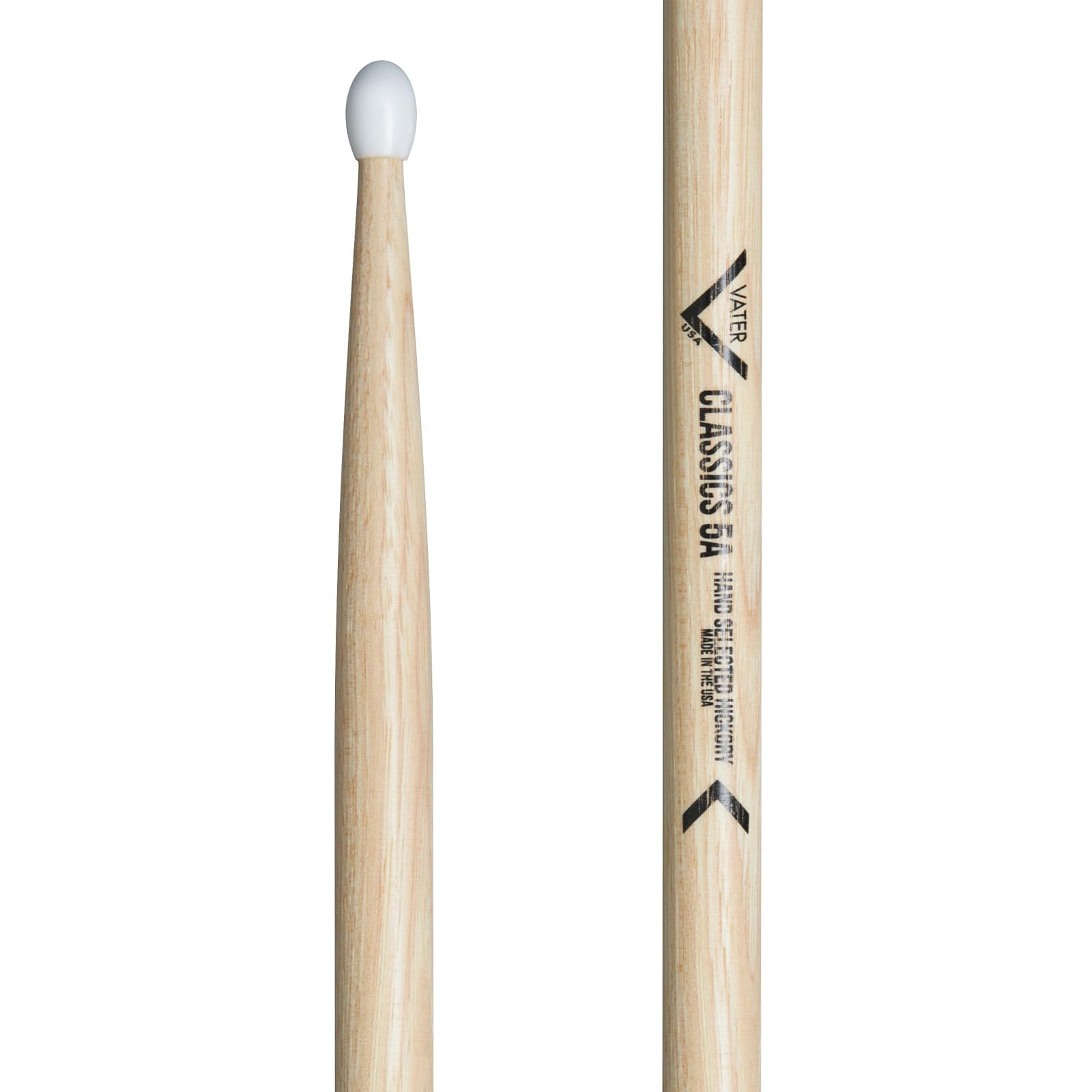 Vater - Classics 5AN (Nylon Tip) American Hickory Drumsticks - VHC5AN