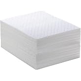 CenpRoz Spill Absorbent Pads 15" x 20" Heavyweight Oil Absorbing Mats,White Absorbing Heavy Weight Oil-Only Absorbent Mat Pad (30PCS)