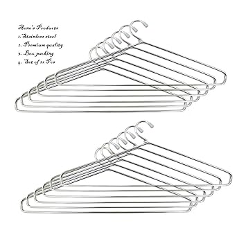 Rockfield Steel Cloth Hanger (Heavy) - Pack of 12
