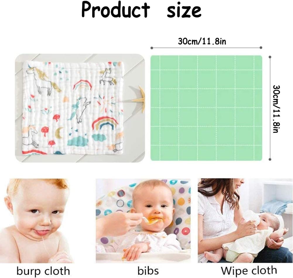 Langes Bebe Bousseline Double Tissage Fille Et Garcon Lot De 10 Carres De Mousseline Pour Bebe Langes Bebe Mousseline Coton Doux 100 Pur Coton Absorbant Bebe Puericulture Le Repas De Bebe
