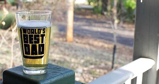world's best dad beer glass