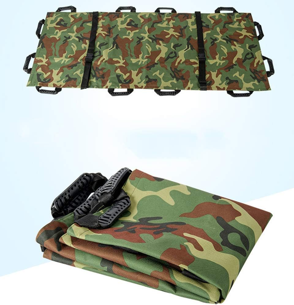 ZJDU Emergency EMS Patient Mover Portable Transport Unit, Medical Stretcher Patient Lifter Transfer Board Folding Soft Stretcher,Roll Stretcher-Blue 12 Handles-Oxford Leather,Camouflage: Home & Kitchen