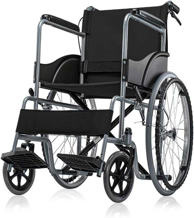 JIAJBG Wheelchair Comfortable AntiSkid Can Folding Inflatable Solid