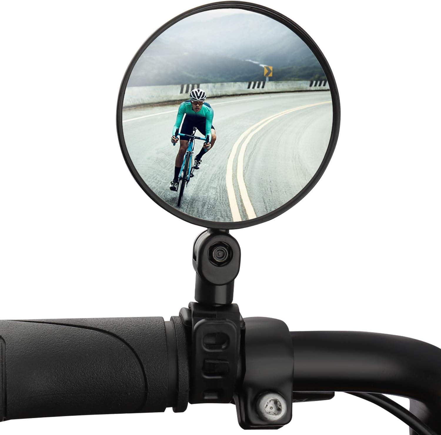 MEKO Bike Mirror, 360°Adjustable Clear Vide Vision Handlebar and