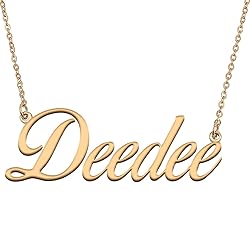 HUAN XUN Customized Custom Simple Any Name Necklace
