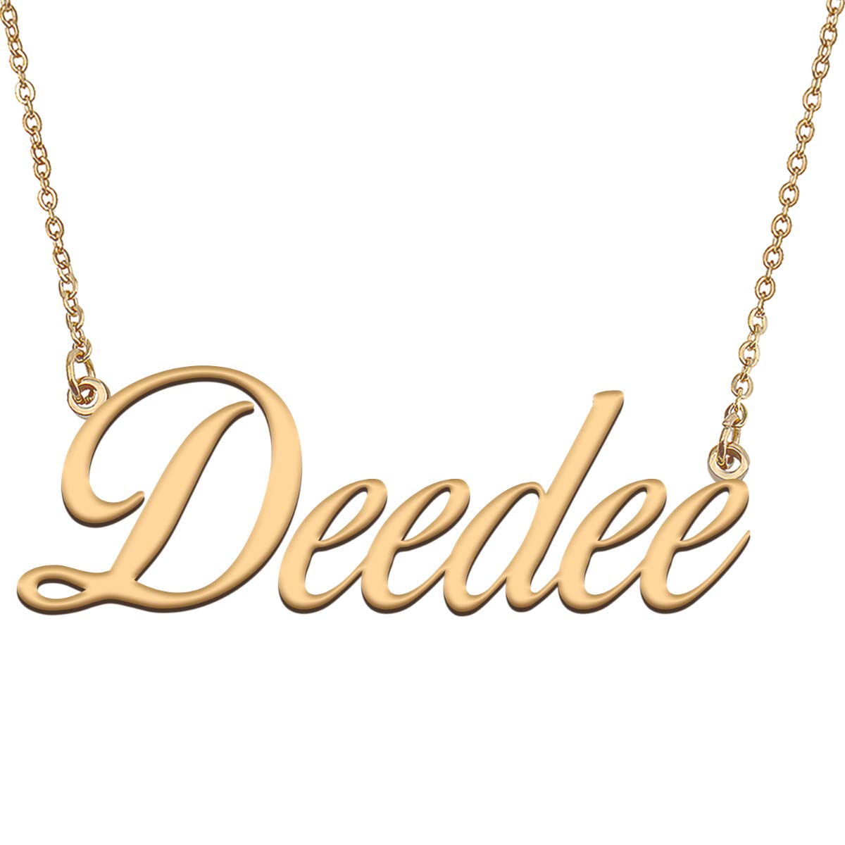 HUAN XUN Customized Custom Simple Any Name Necklace