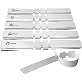 BEADNOVA Tree Tags Plastic Plant Labels Wrap Around Hanging Tags Tree Markers Signs Nursery Labels for Plants Garden (120Pcs, White)