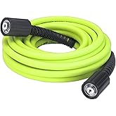 Flexzilla Pressure Washer Hose with M22 Fittings, 1/4 in. x 25 ft., ZillaGreen - HFZPW3425M-E