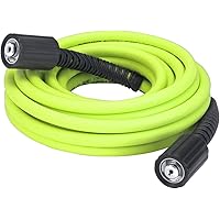 Flexzilla Pressure Washer Hose with M22 Fittings, 1/4 in. x 25 ft., ZillaGreen - HFZPW3425M-E