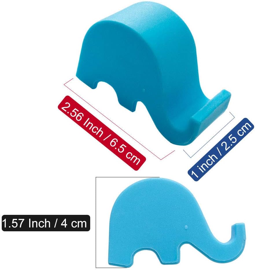 IoYoI Elephant Phone Holder, Office Desk Business Card Stand, Creative Cute Animal Phone Stand Tablet Stand Mounts (Green, 1 Pcs): Home Audio & Theater