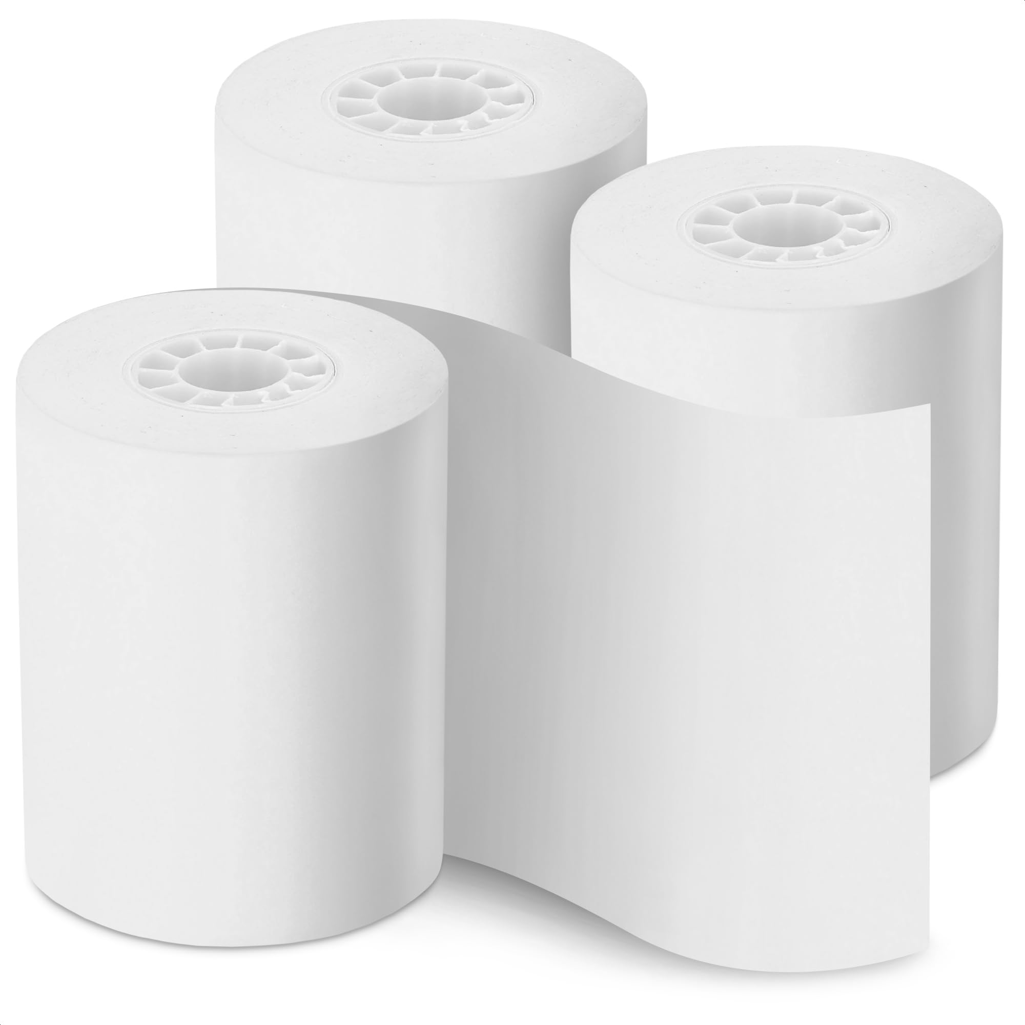 Photo 1 of 3-Pack Calculator Tape Rolls – Adding Machine Tape 2 1/4 In x 85 ft | Reliable Receipt Paper, Lint-Free, Easy-to-Install | Compatible with Most Printing Calculators, POS Systems & Cash Registers