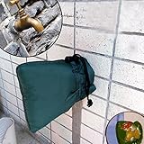 UNBRUVO Outdoor Faucet Covers for Winter, Faucet Cover Faucet Fr-eeze Protection for Faucet Outdoor Faucet Socks, Anti-Freeze Hose Bib (16x 15cm, Dark Green)