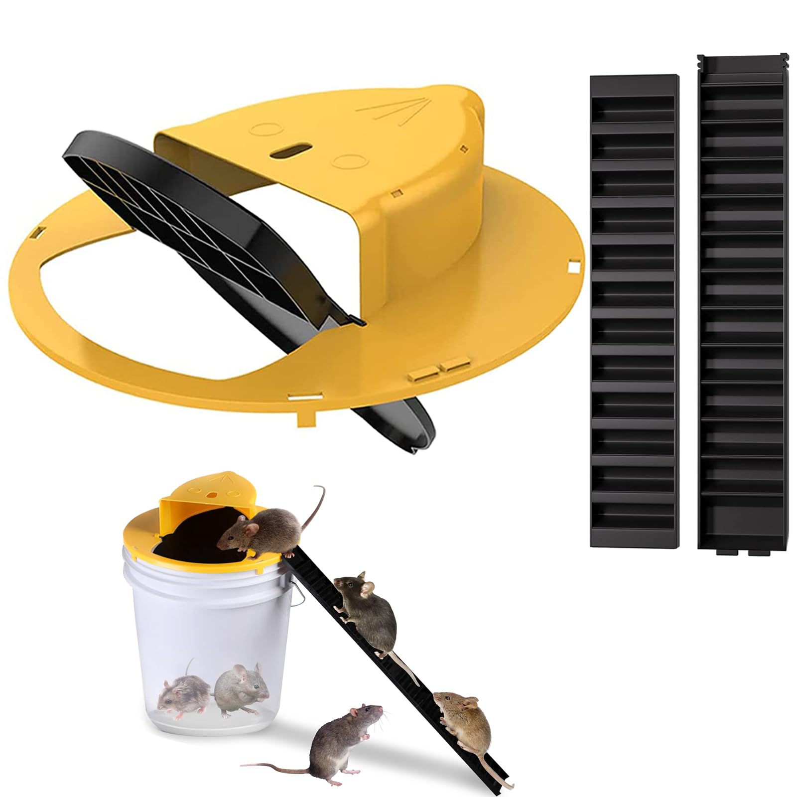 Photo 1 of Mouse Rat Trap Bucket,5 Gallon Mouse Rat Traps Indoor for Home,Reusable Bucket Lid Rat Traps Indoor Outdoor,Mouse Catching Tool