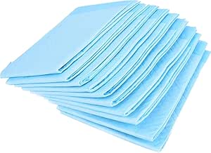 blue disposable bed pads