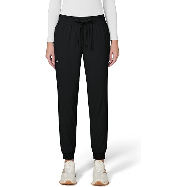 KOI | SmileyWorld Jolly - Pantaloni da jogging da donna con 7 tasche, nero, XS