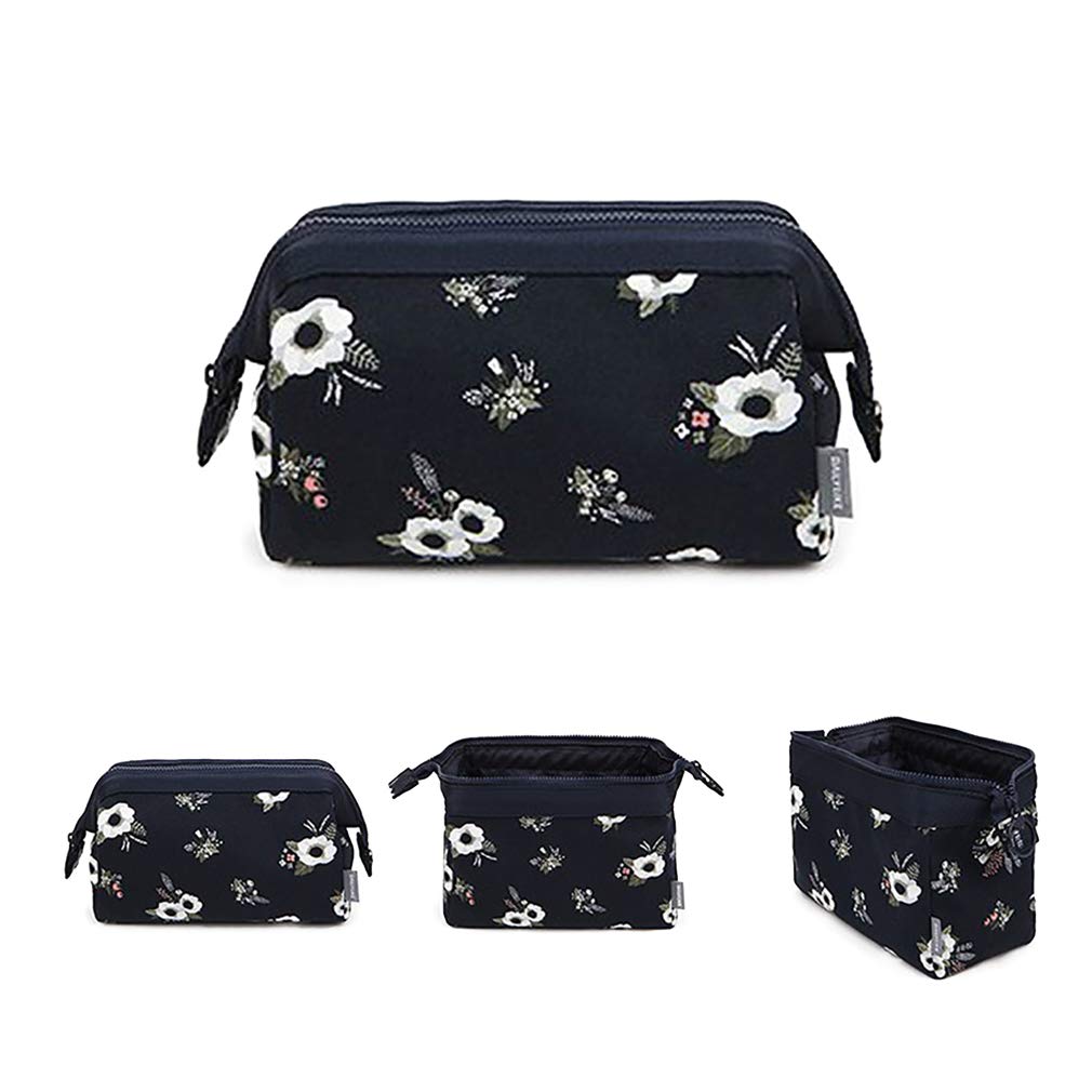 JooNeng Girls Makeup Bag, Small Cute Cosmetic Organiser Pouch Toiletry Wash Bag Travel Storage Bag for Women