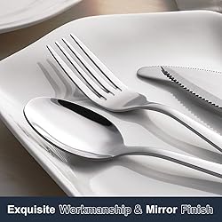 Hiware 24-piece Forks and Spoons Silverware