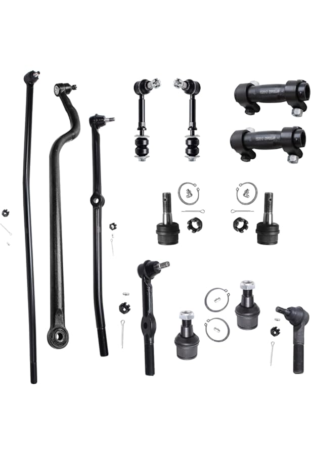 はございま 10ピースキットボールジョイントタイロッドスウェイバーリンクLH RH 9899ラム1500 2500 4 WD用