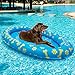 PUPTECK Dog Pool Float - Inflatable Pet Swimming Pool Toy Raft - Blue