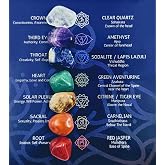 7 Chakra Stones Healing Tiny Crystals Set Velvet Pouch Gift Party Favor
