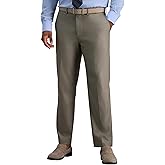 J.M. Haggar Mens 4 Way Stretch Slim Fit Flat Front Dress Pant