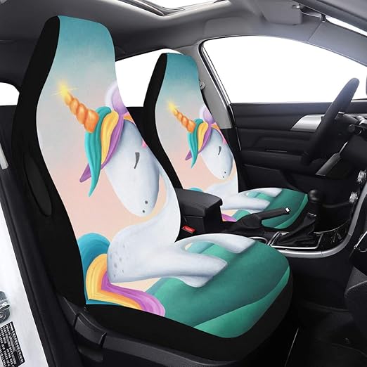 Seats Covers Digital Little Cute Unicorn Car Seat Covers