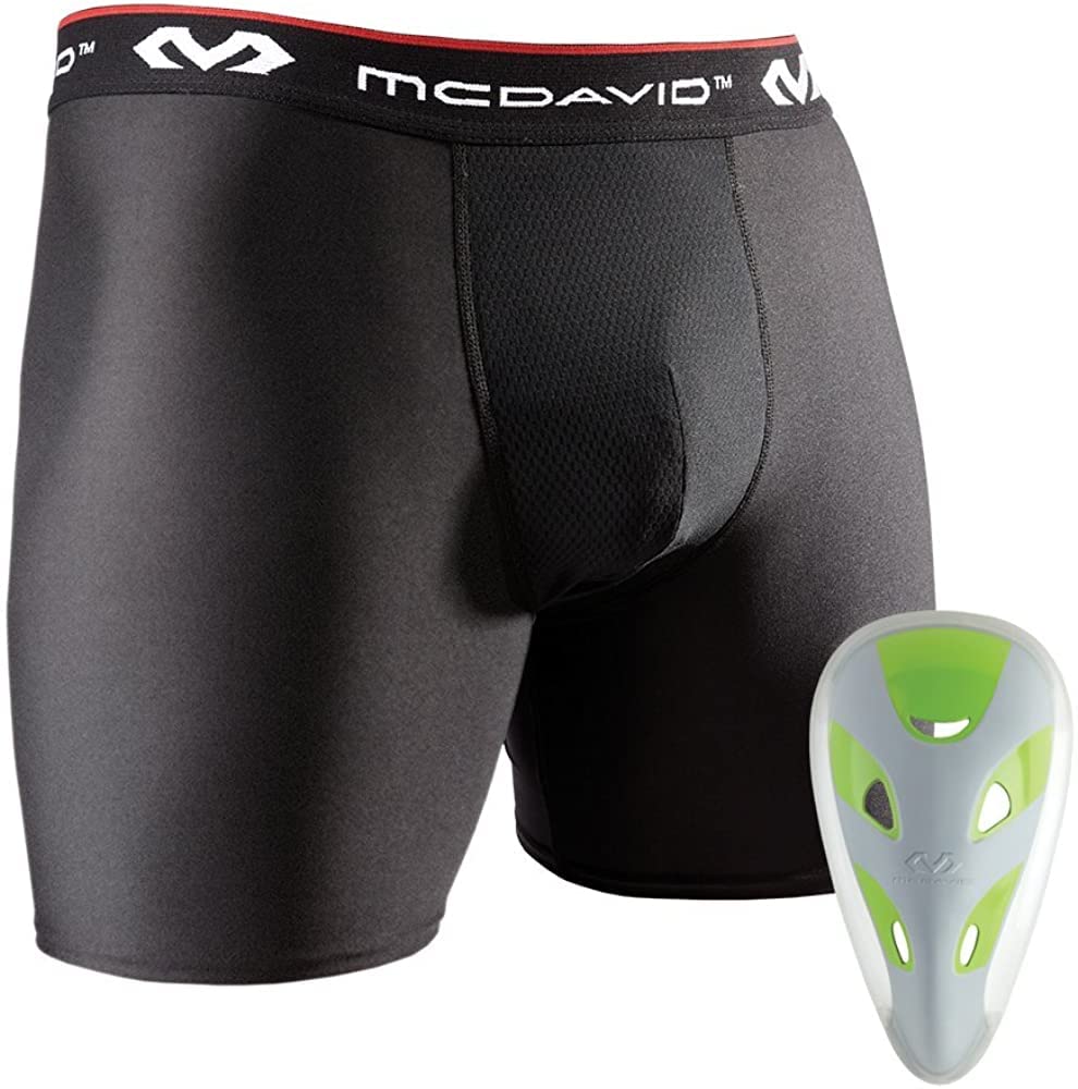 Photo 1 of ***BULK BOX***McDavid Sports Youth and Adult Support & Compression Performance Boxer Shorts with Protective Flex Cup Football, Baseball, Martial Arts