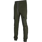 SCREENSHOT Sports Mens Interlock Fleece Utility Athletic Jogger Workout Zipper Pockets Sweatpants