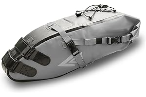 Waterproof Bicycle Saddle Bag - 13L Roll-Top Closure Cycling Bike Seat Bag Under Seat Storage Pack for Mountain Road Bike Tra