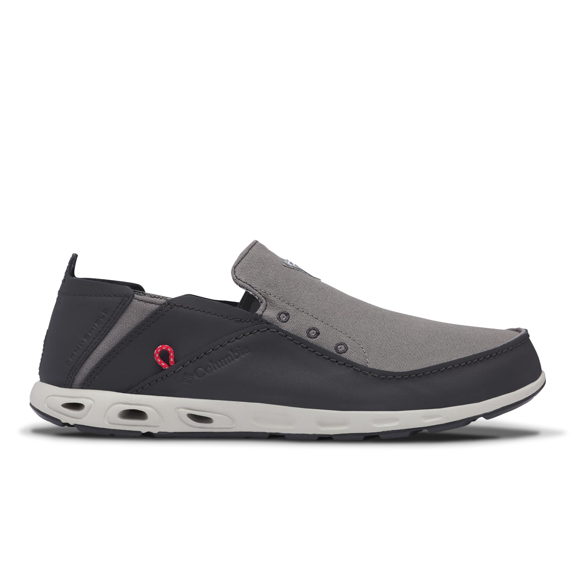 Columbia Bahama Vent PFG - Zapato náutico para hombre, titanio MHW/rojo brillante, 11,5 US