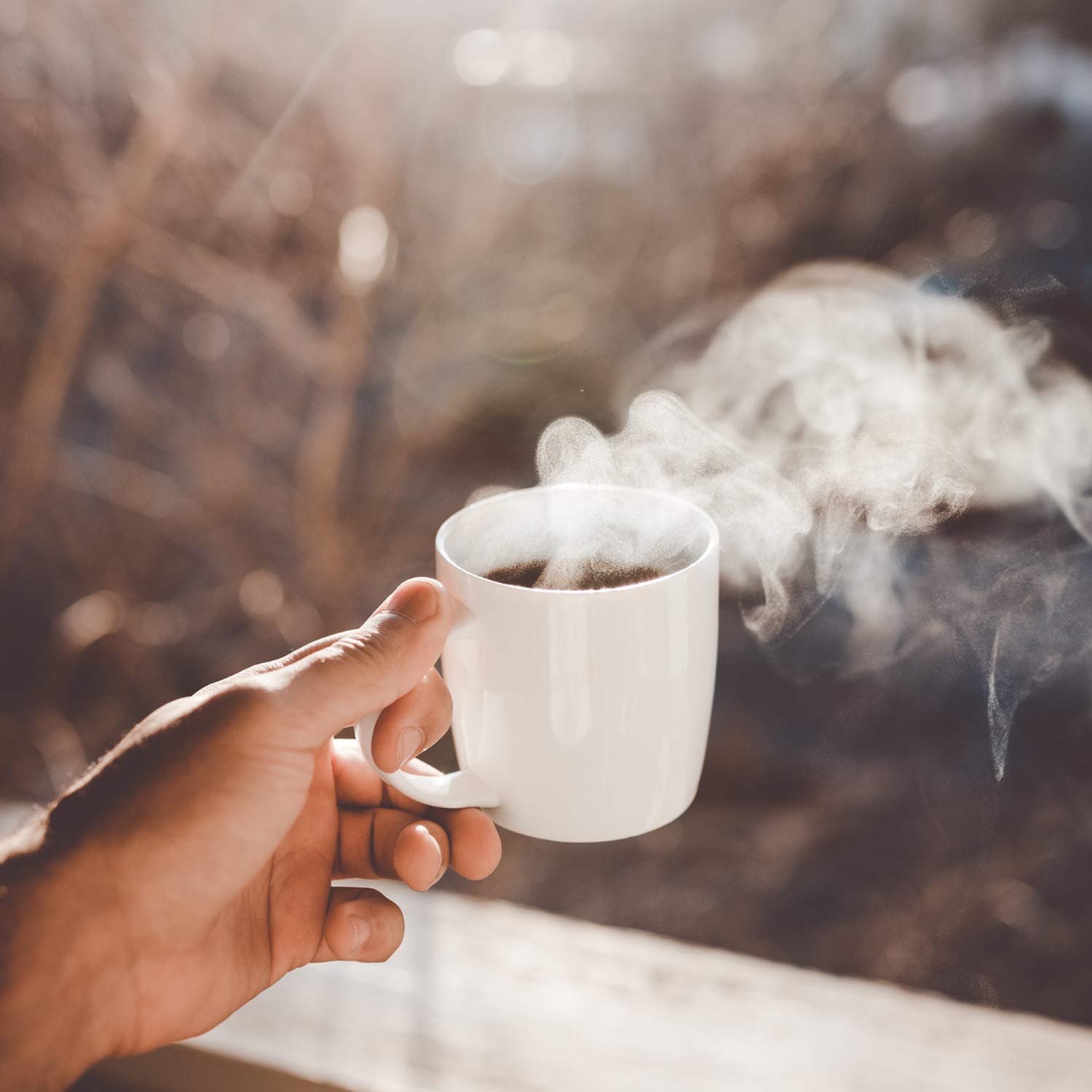 Alt-GT Porcelain Mugs for Coffee, Tea, Cocoa, Latte,Ceramic Mulled Drinks Restaurant Mug Set, Set of 6 (White-10oz)