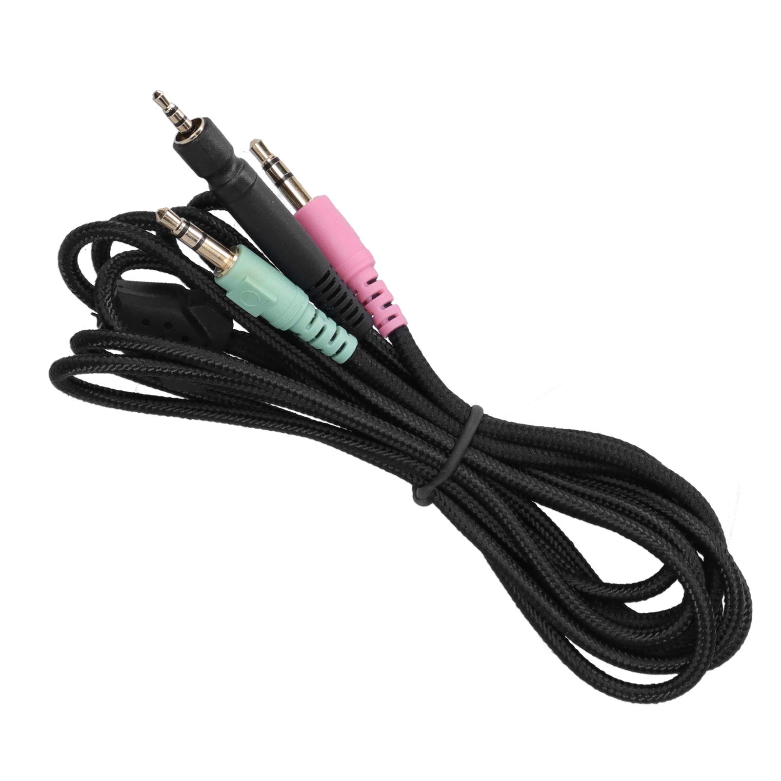 fasient1 Replacement Audio Cable, for Game One, Game Zero, PC 373D, GSP 350, GSP 500, GSP 600 Headsets Cable, 3.5mm AUX Gaming Headset Stereo Cord (6.6FT)