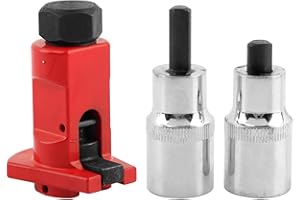 homfanseec Strut Spreader Tool with 2PCS 1/2-Inch Drive Strut Spreader Tool, 5.0-12mm Suspensions Strut Spreader Tool for Car Strut Shock Absorber Removal(Red)