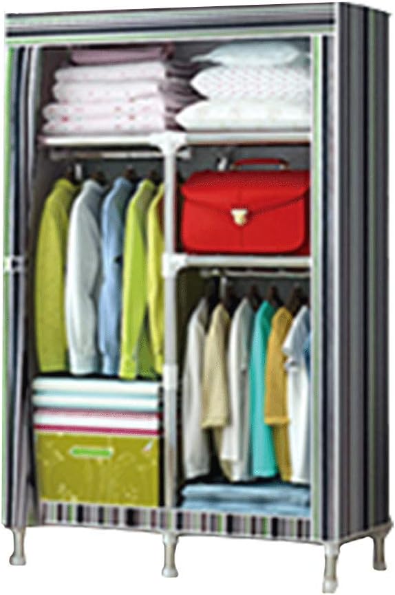 HPYR Einzelner Kleiderschrank aus Segeltuch, faltbar, wasserdicht und