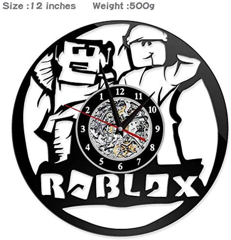 Hcpgz Roblox Virtual Vinyl Wall Clock 12 In 30cm Black Decor Modern Decorative Vinyl Record Wall Clock Amazon Co Uk Kitchen Home - how to turn off roblox recording