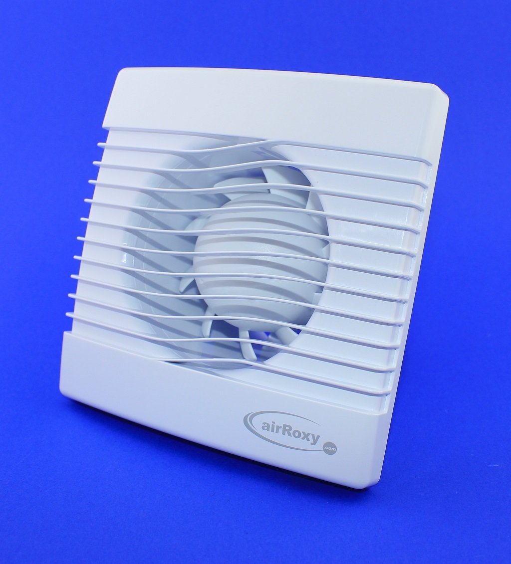 Badventilator 100 Mm Weiß – Leise, 8 W, 93 M³/h, Mit Netzstecker & Zugschalter, Für Bad & Küche