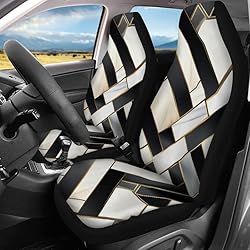 Semiouray Multi-Colour Geometry Print Car Seat