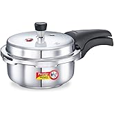 Prestige Deluxe Alpha Stainless Steel Pressure Cooker, 2 Liters/2.11 Quarts