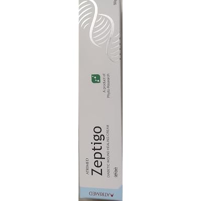 ATRIMED ZEPTIGO 50 Diabetic Wound Healing Cream 50 GM Pack of 4