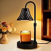 Banbanda Adjustable Candle Warmer Lamp with Timer: Valentine's Day Birthday Gifts for Women Fits All Candle Jar Home Decor - Black Wax Warmer for Scented Wax