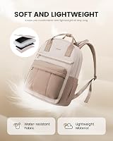 LOVEVOOK Baby Changing Bag Backpack Large Nappy Diaper Bag Beige Khaki view 2