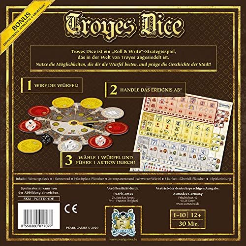 Asmodee Pearl Games Troyes Dice Expert Game Strategy Game 1-10 Players from 12+ Years 30+ Minutes German, White, standard size - Image 4
