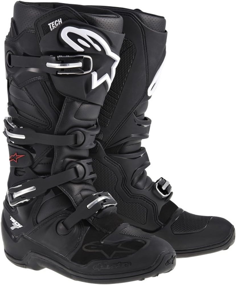 Alpinestars Tech 7 Men's Motocross Motorcycle Boots - Black/Size 11: Shoes