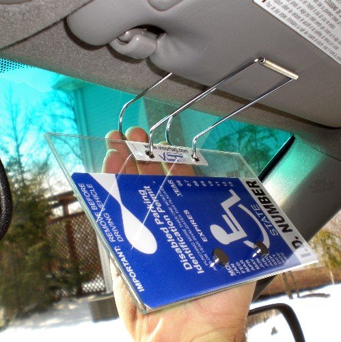 Handicap Placard Cover and Holder - Horizontal VisorTag 