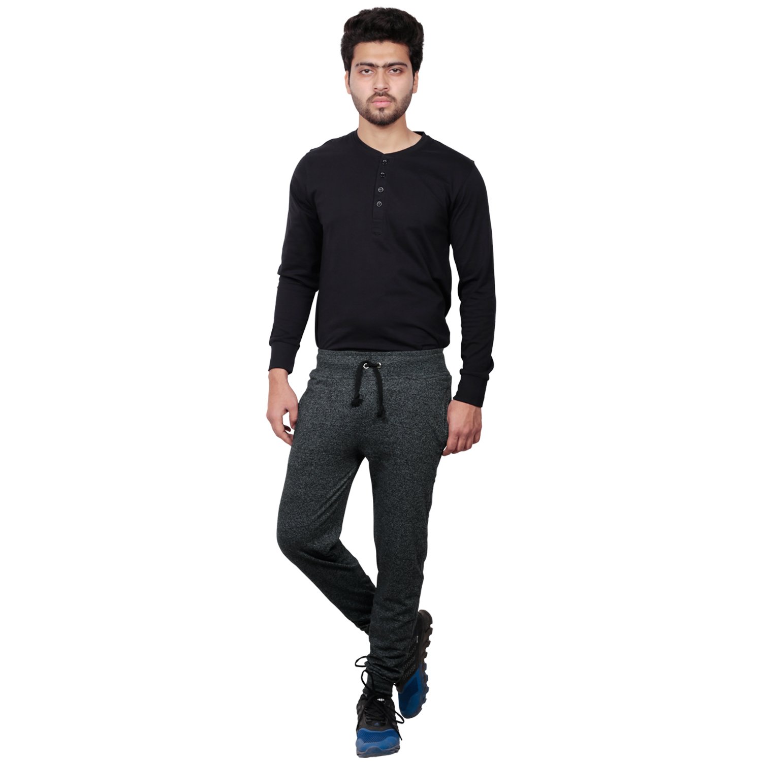 thread swag men's cotton slim fit track pants