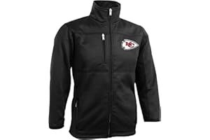 Outerstuff NFL Youth Boys 8-20 Bonded Fleece Full Zip Jacket, Black