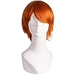 MapofBeauty 12"/30cm Role Play Cosplay Wig Costume (Golden Orange)