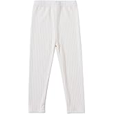 Toddler Little Girls Full Length Jersey Leggings Kids Stretchy Warm Footless Tights Pants 24Months-9Years