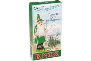 KNOX KWO 24 Pieces Man Smoking Figurine, Christmas Smelling, Wood, Multicolour, One Size